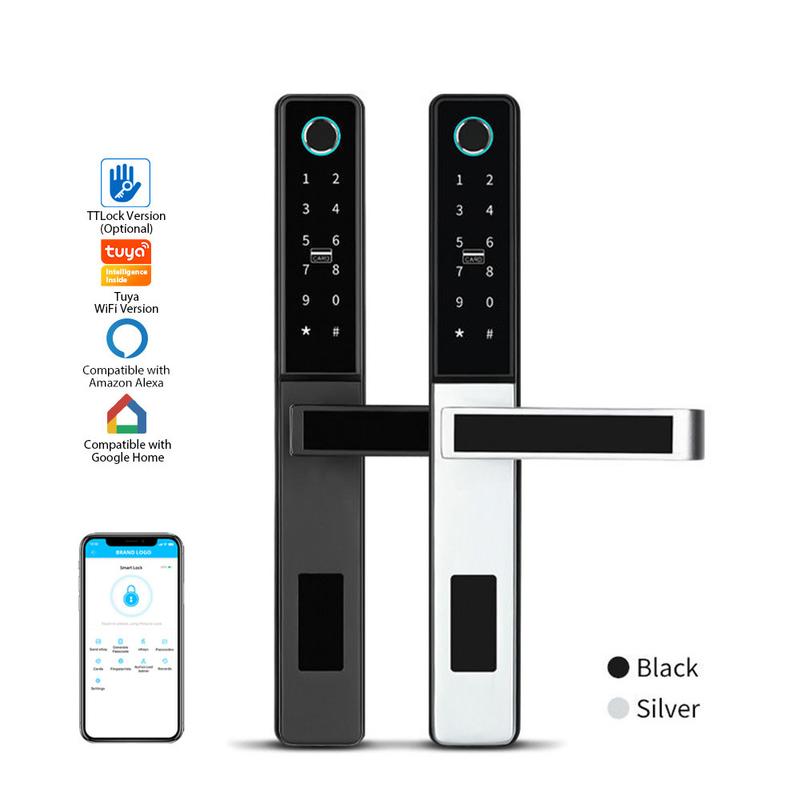 Porta di alta sicurezza Smart Lock Cancelletto Tuya App Camera per uso domestico Cancelletto elettronico colorato